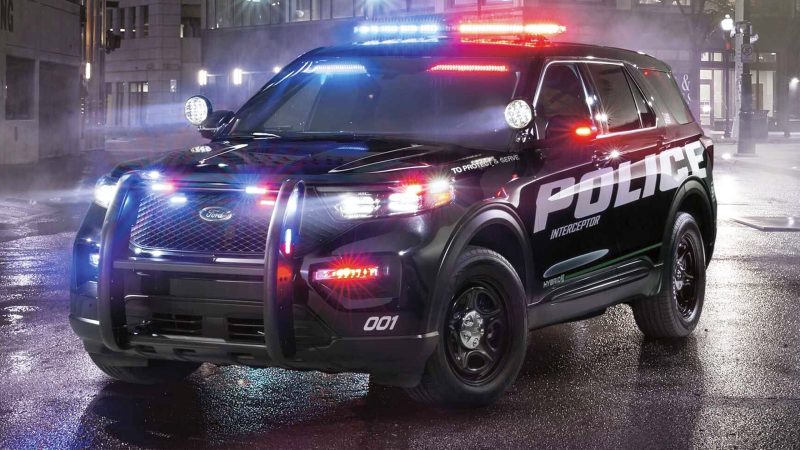 Ford Faces Angry City After Police Cruiser Crashes Itself Into A Pole