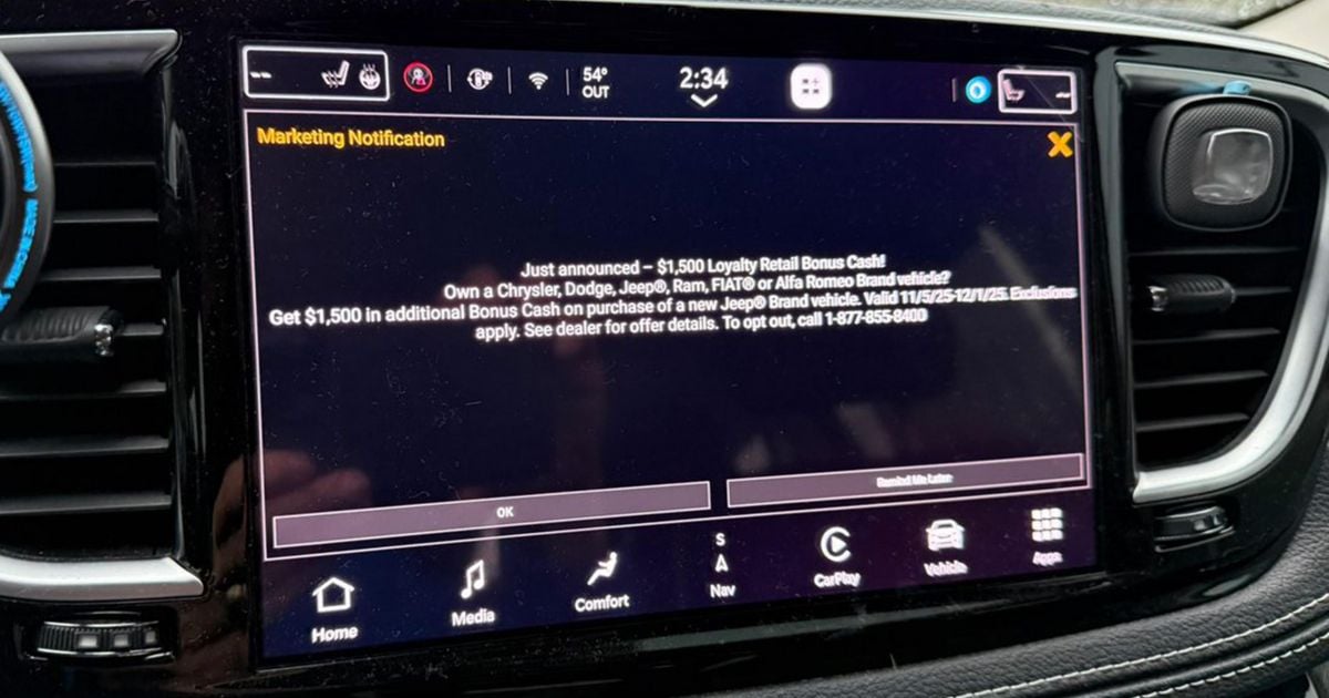 The new annoyance inside your car: pop-up advertisements