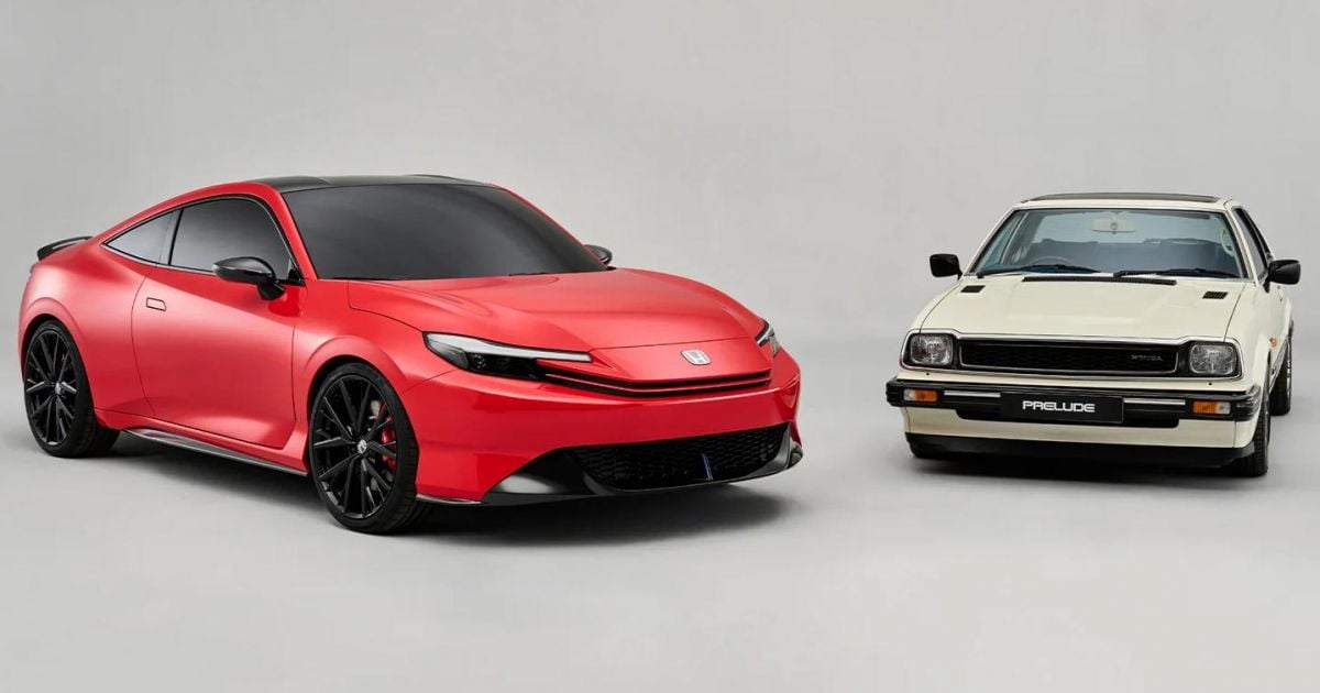 Five generations of the Honda Prelude