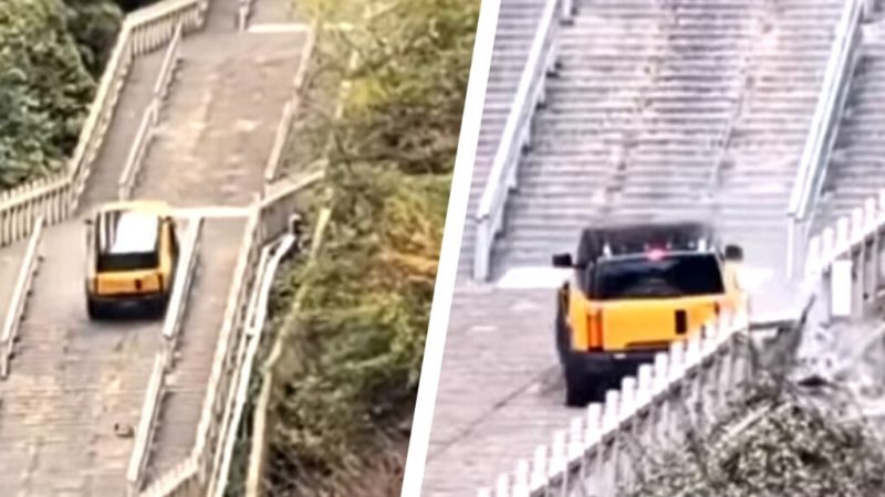 Chinese Carmaker Tried Land Rover’s Viral Stairway Climb. It Didn’t End Well