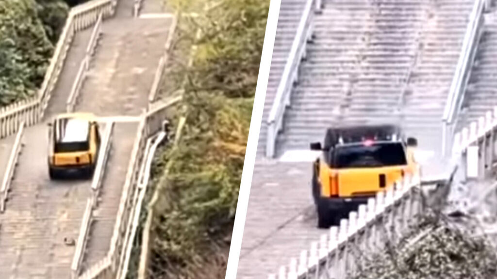 Chinese Carmaker Tried Land Rover’s Viral Stairway Climb. It Didn’t End Well