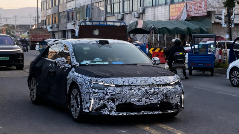 Smart #6 sedan spotted testing with plug-in hybrid system in China
