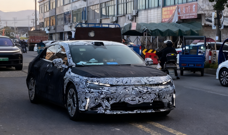 Smart #6 sedan spotted testing with plug-in hybrid system in China