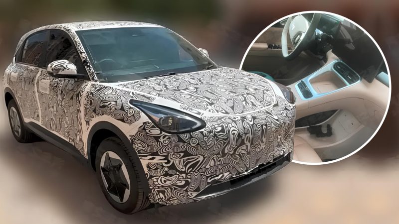Updated Geely EX2 EV hatchback seen during road tests in China