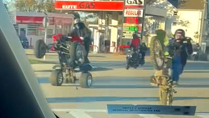 Police Shut Down Wild Street Takeover After Nearly 100 Bikers Swarm City