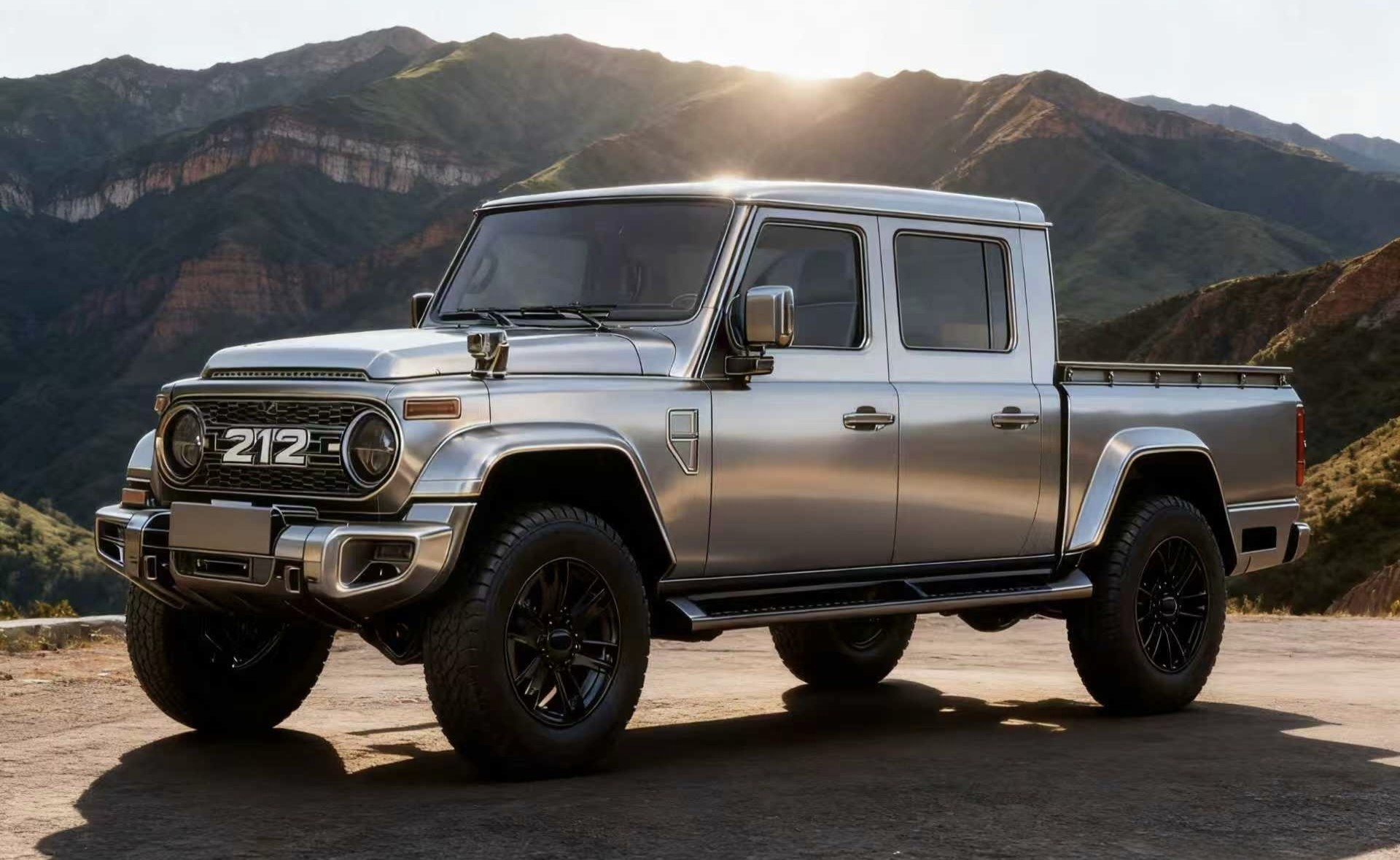 BAW 212 T01, channels Land Rover Classic, with new soft-top and pickup versions for Guangzhou 2025