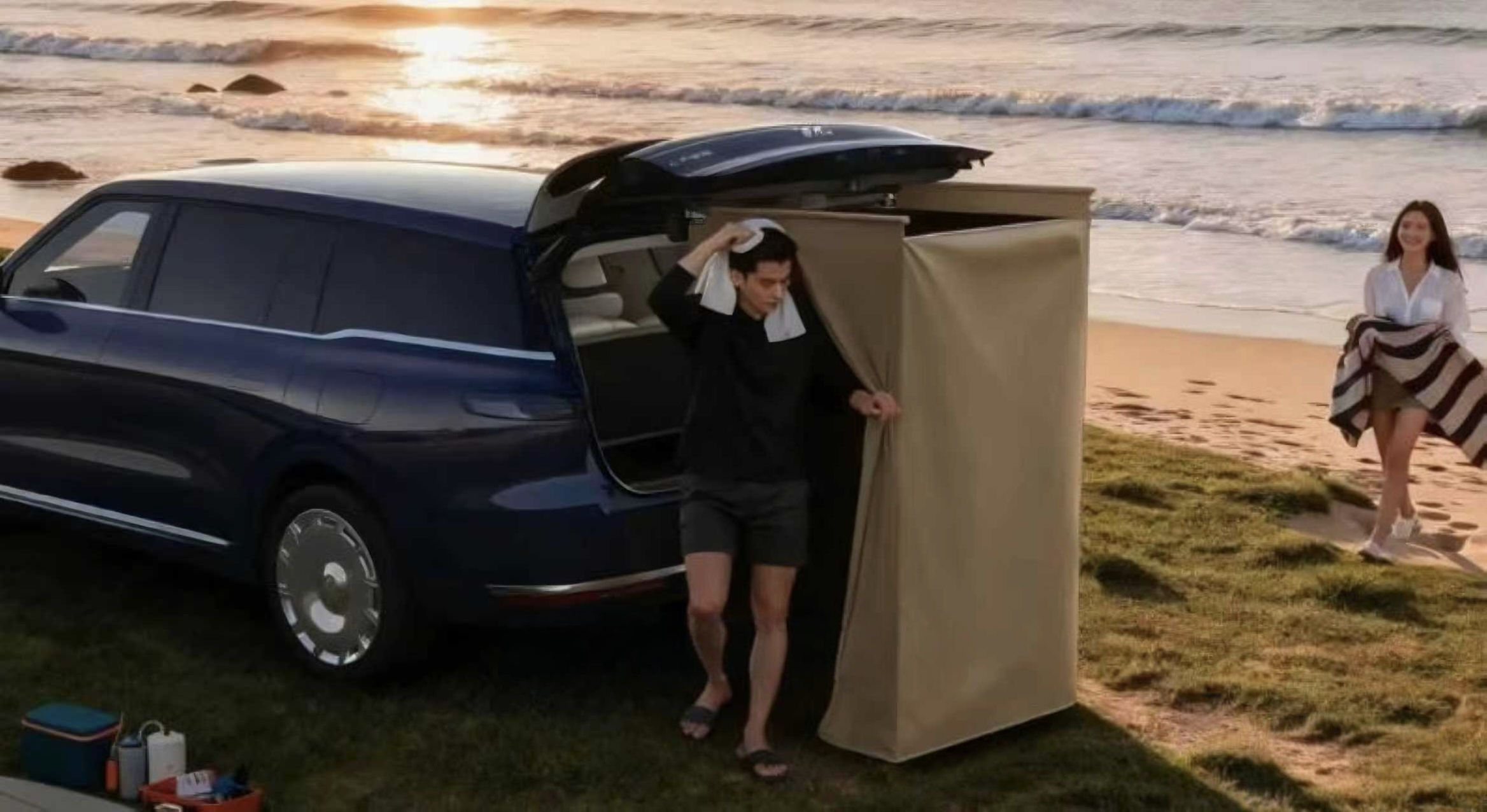 CTO defends IM LS9 SUV controversy with in-car shower and heated floor